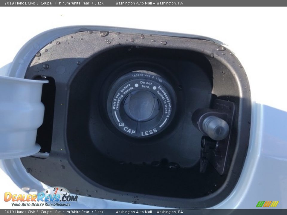 2019 Honda Civic Si Coupe Platinum White Pearl / Black Photo #12