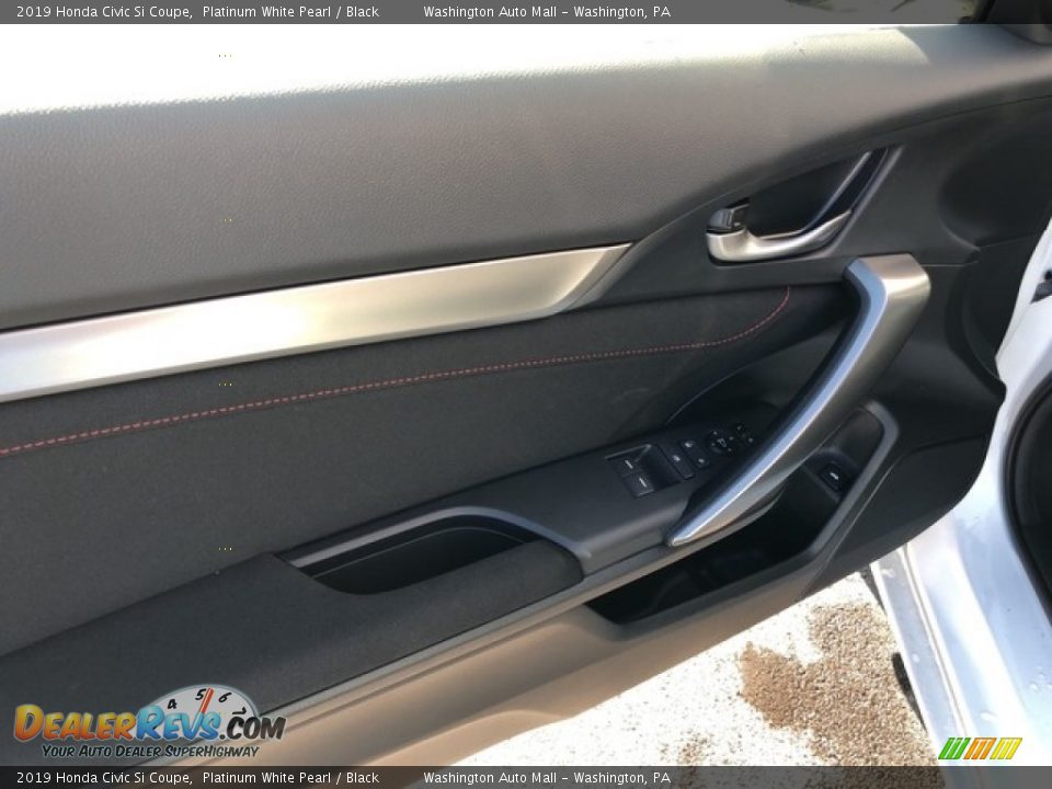 2019 Honda Civic Si Coupe Platinum White Pearl / Black Photo #13