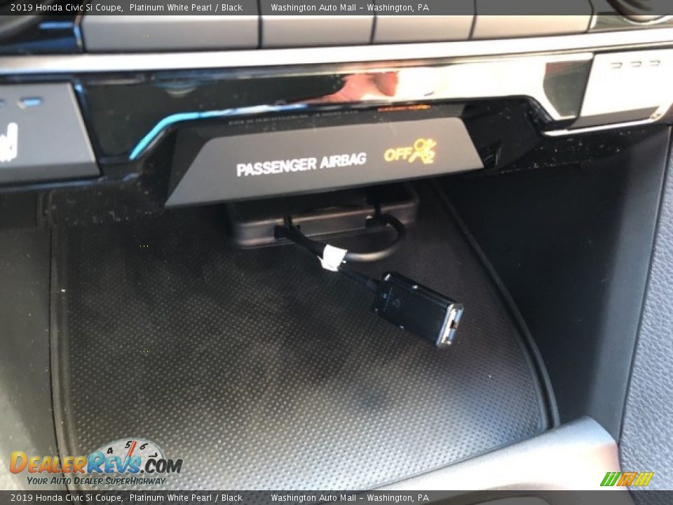2019 Honda Civic Si Coupe Platinum White Pearl / Black Photo #20