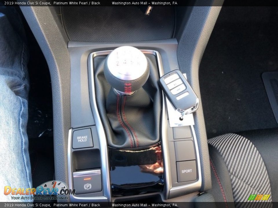 2019 Honda Civic Si Coupe Platinum White Pearl / Black Photo #21