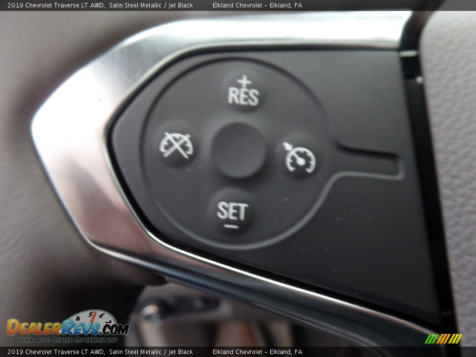 2019 Chevrolet Traverse LT AWD Satin Steel Metallic / Jet Black Photo #31