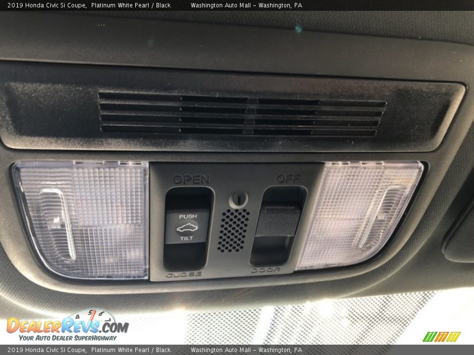 2019 Honda Civic Si Coupe Platinum White Pearl / Black Photo #23