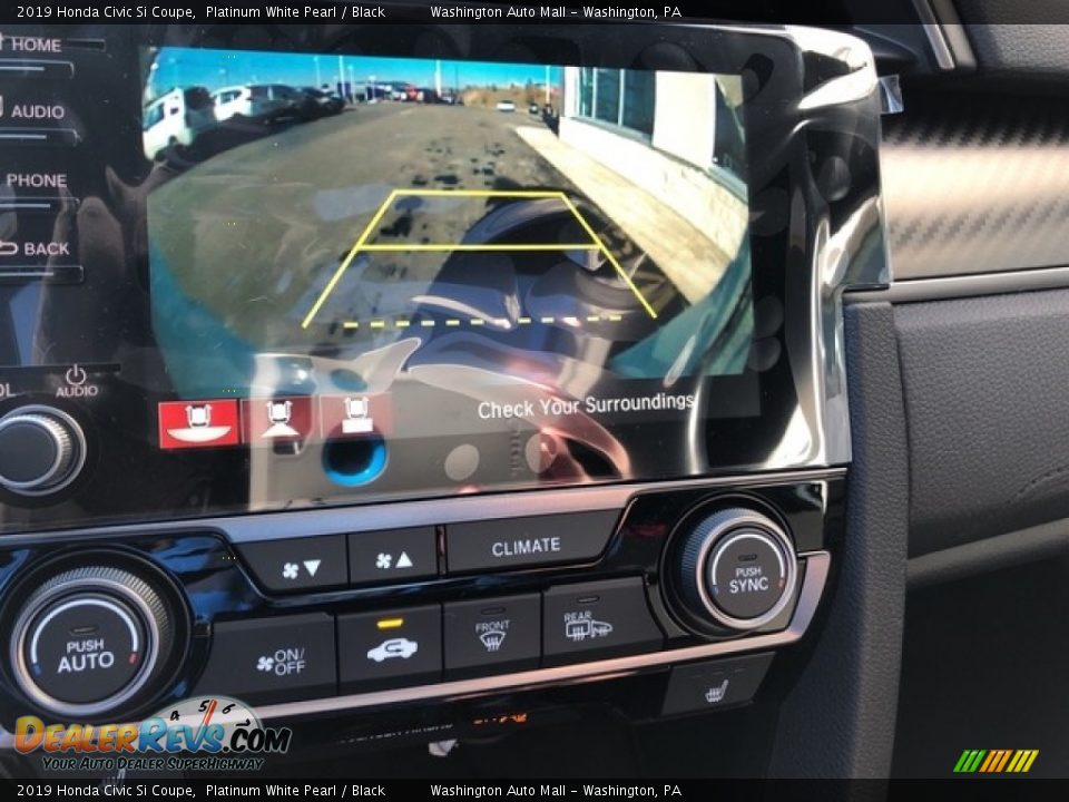 2019 Honda Civic Si Coupe Platinum White Pearl / Black Photo #25