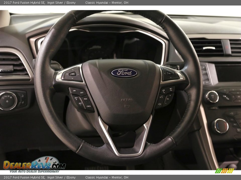 2017 Ford Fusion Hybrid SE Ingot Silver / Ebony Photo #7