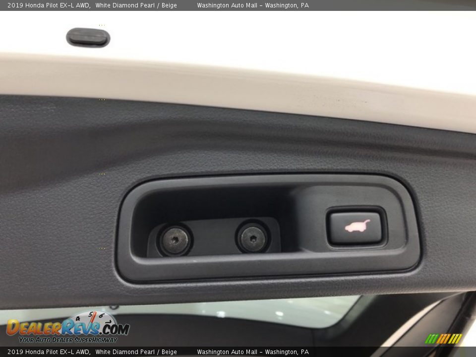 2019 Honda Pilot EX-L AWD White Diamond Pearl / Beige Photo #8
