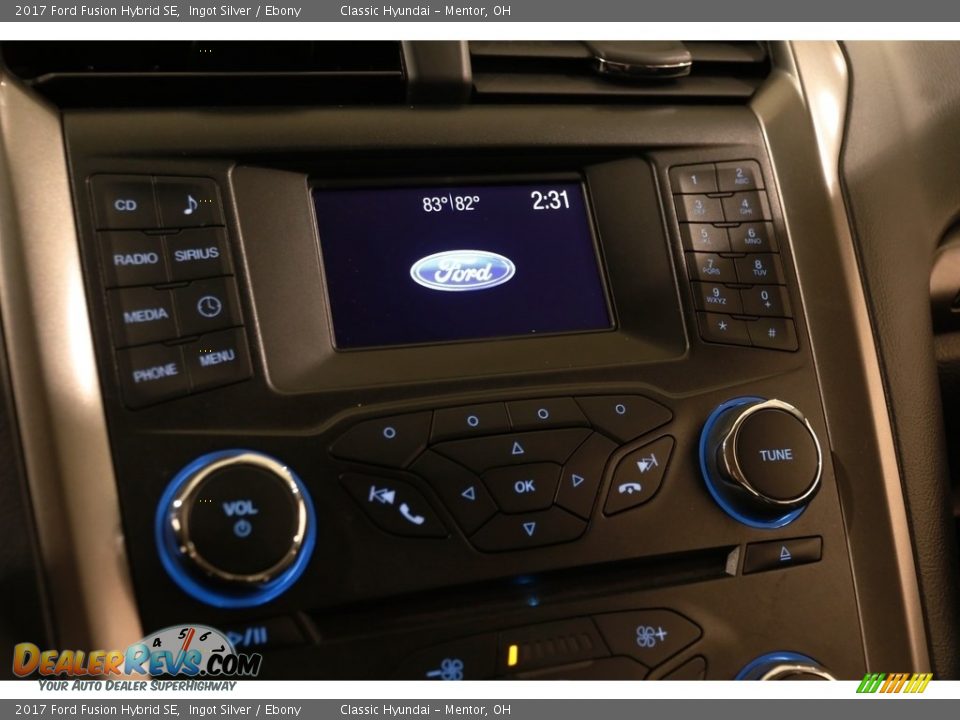 2017 Ford Fusion Hybrid SE Ingot Silver / Ebony Photo #10