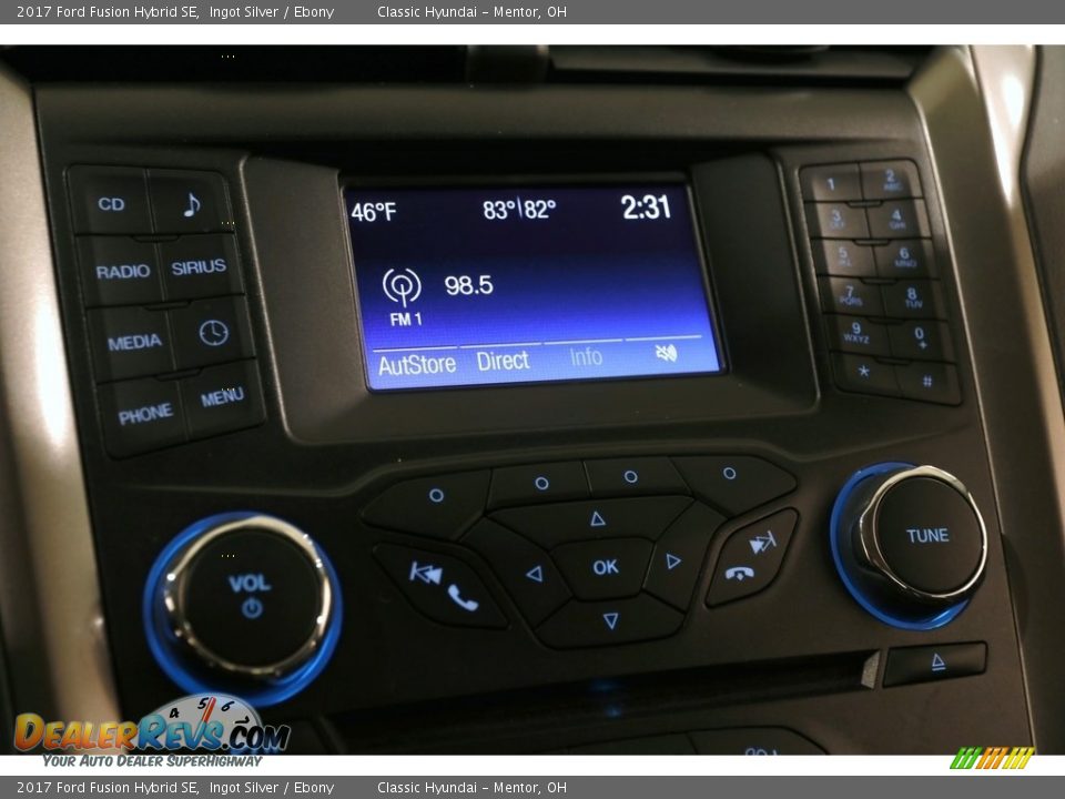 2017 Ford Fusion Hybrid SE Ingot Silver / Ebony Photo #11