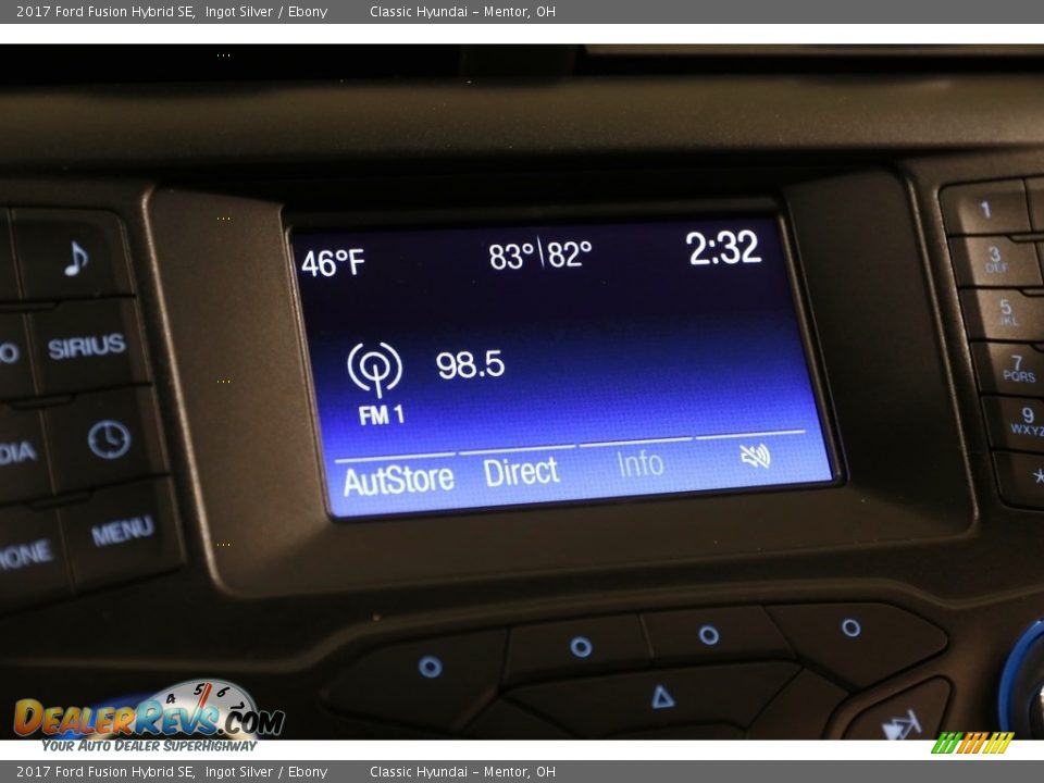 2017 Ford Fusion Hybrid SE Ingot Silver / Ebony Photo #12