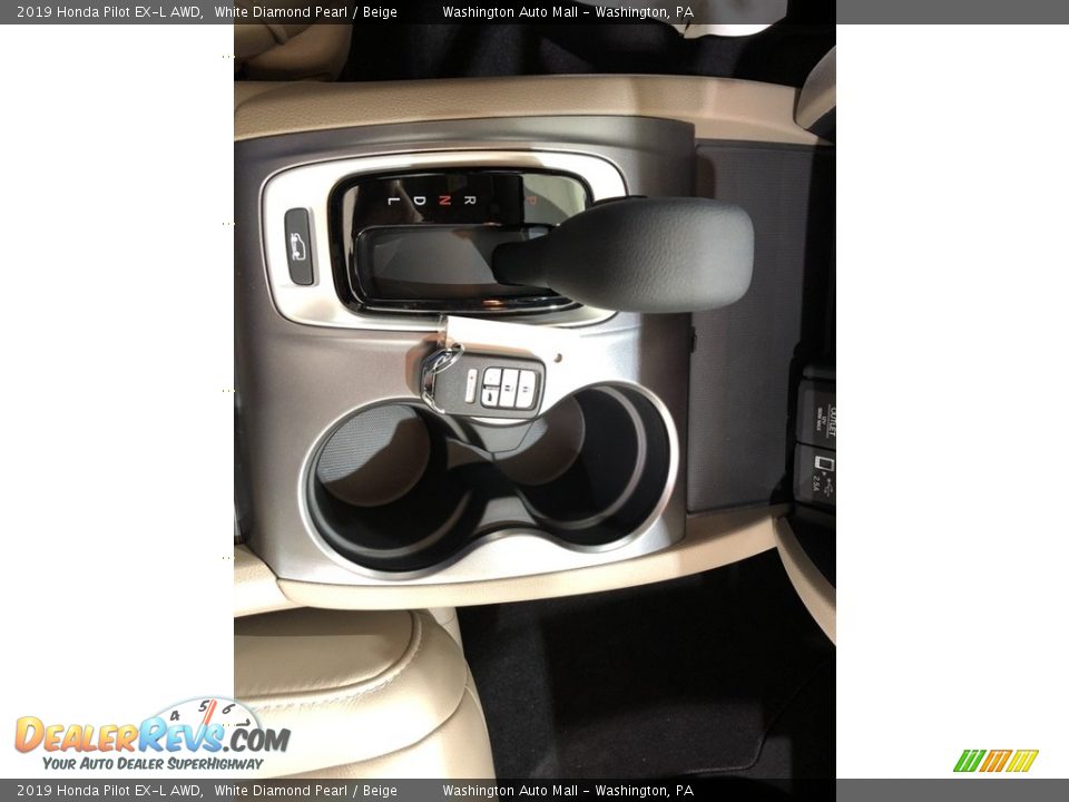 2019 Honda Pilot EX-L AWD White Diamond Pearl / Beige Photo #18