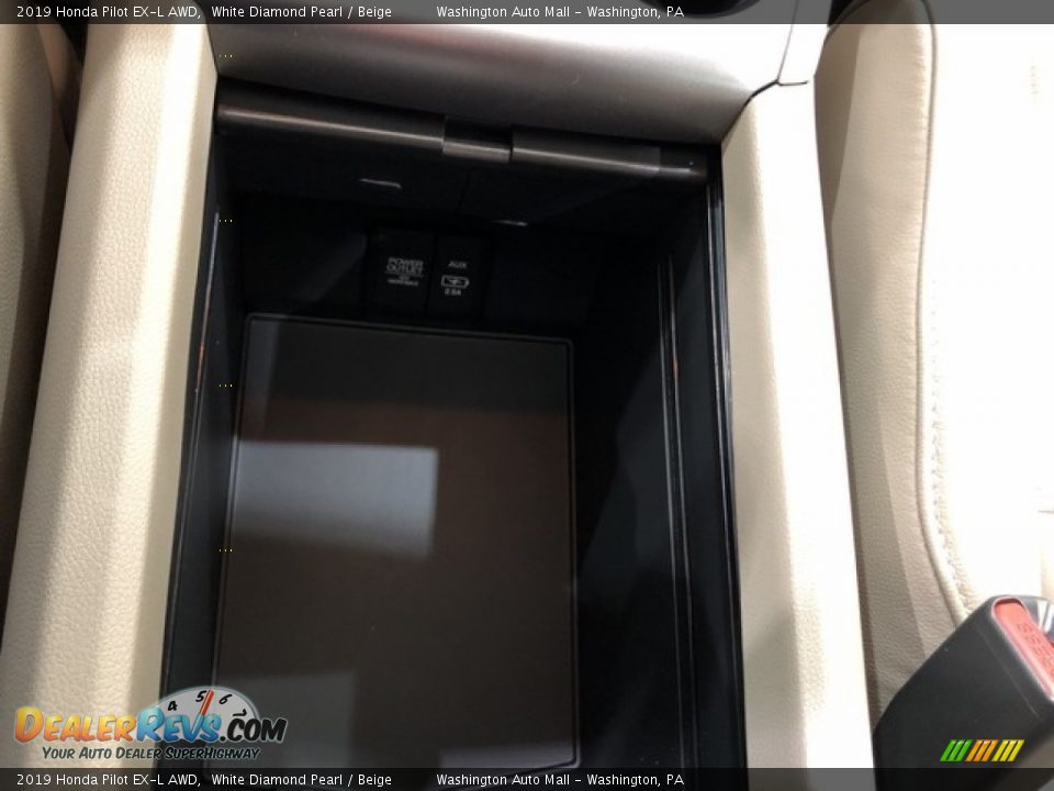 2019 Honda Pilot EX-L AWD White Diamond Pearl / Beige Photo #19