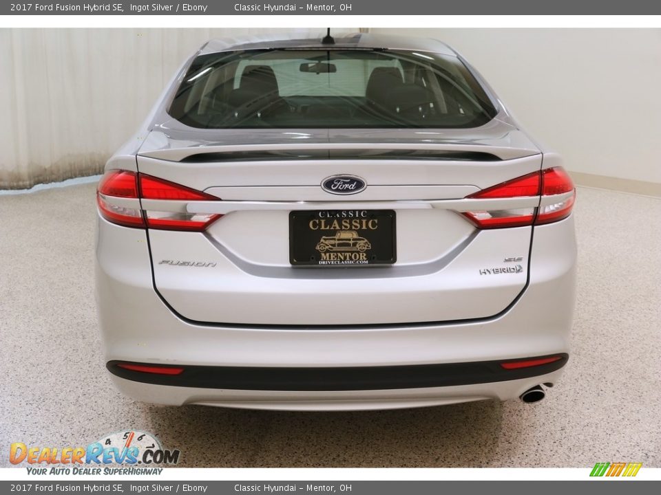 2017 Ford Fusion Hybrid SE Ingot Silver / Ebony Photo #18