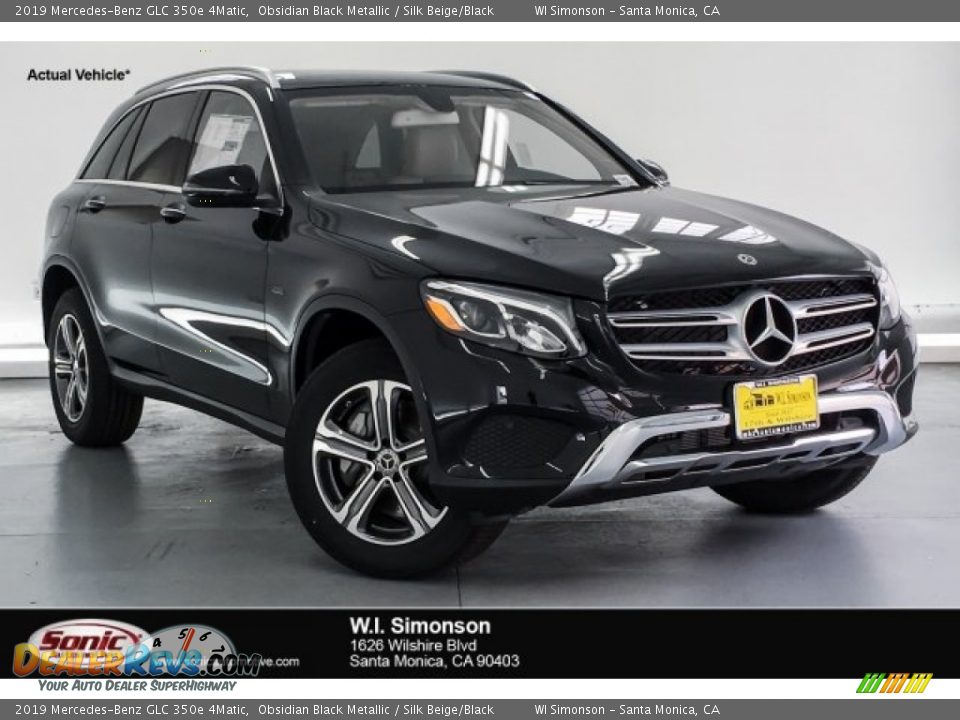 2019 Mercedes-Benz GLC 350e 4Matic Obsidian Black Metallic / Silk Beige/Black Photo #1