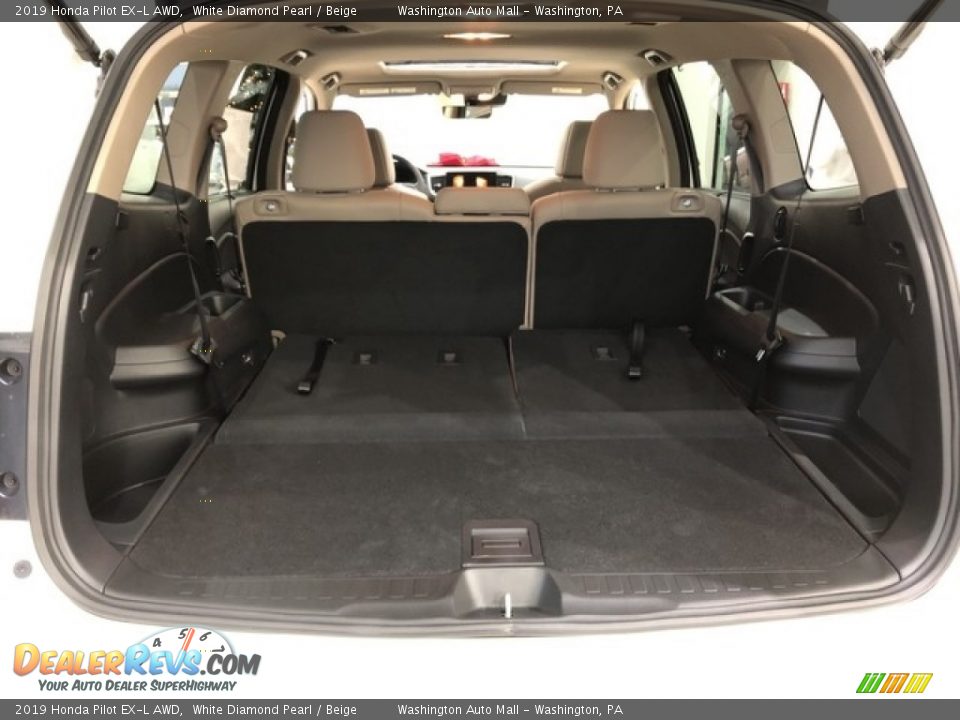 2019 Honda Pilot EX-L AWD White Diamond Pearl / Beige Photo #26