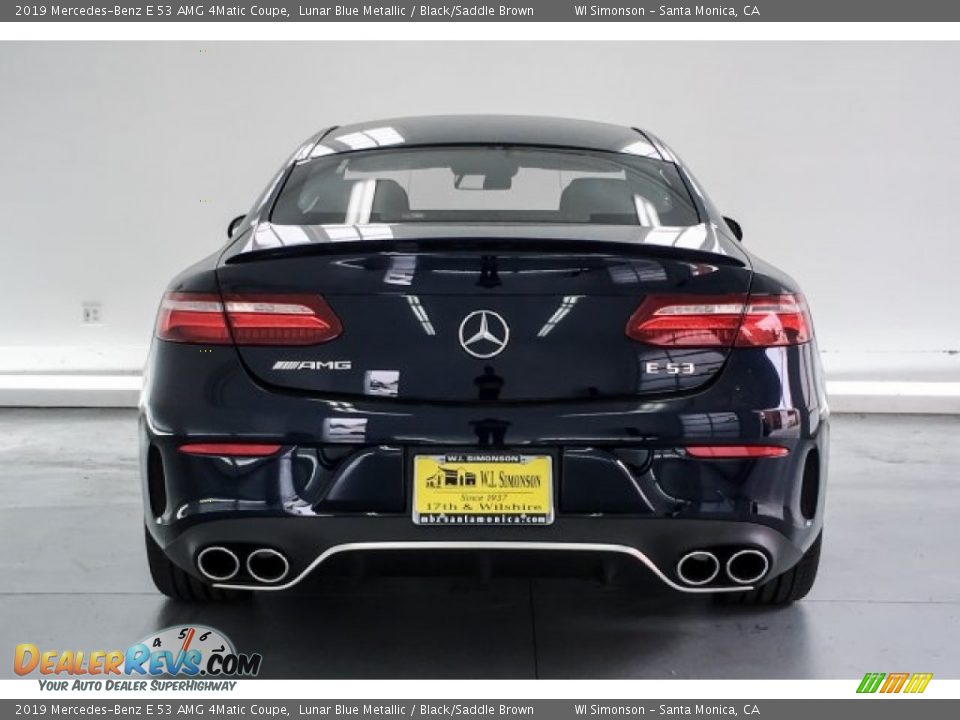2019 Mercedes-Benz E 53 AMG 4Matic Coupe Lunar Blue Metallic / Black/Saddle Brown Photo #3
