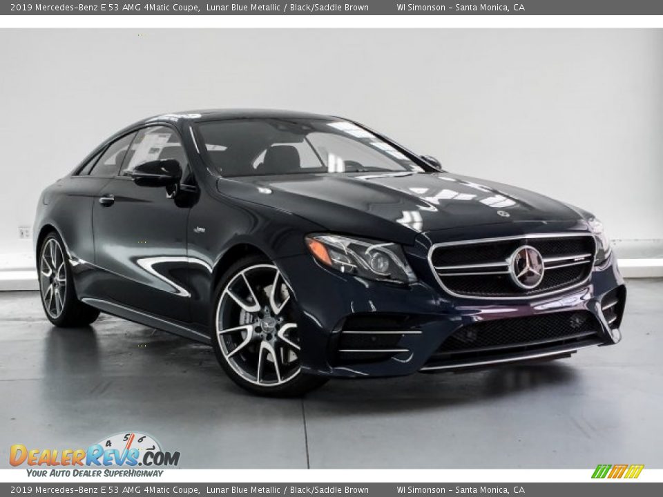 Front 3/4 View of 2019 Mercedes-Benz E 53 AMG 4Matic Coupe Photo #12