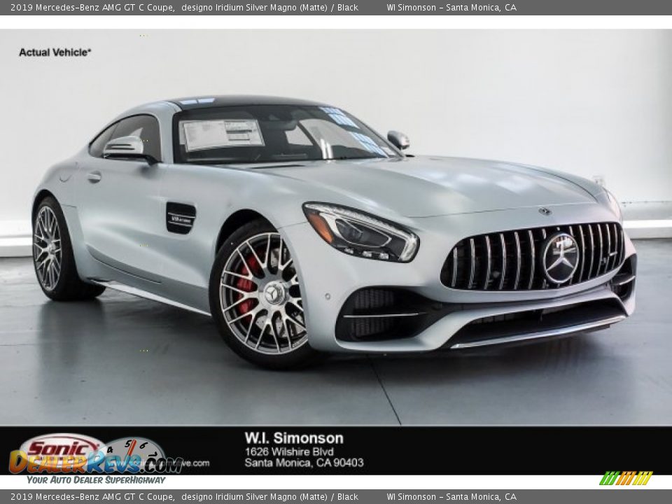 2019 Mercedes-Benz AMG GT C Coupe designo Iridium Silver Magno (Matte) / Black Photo #1