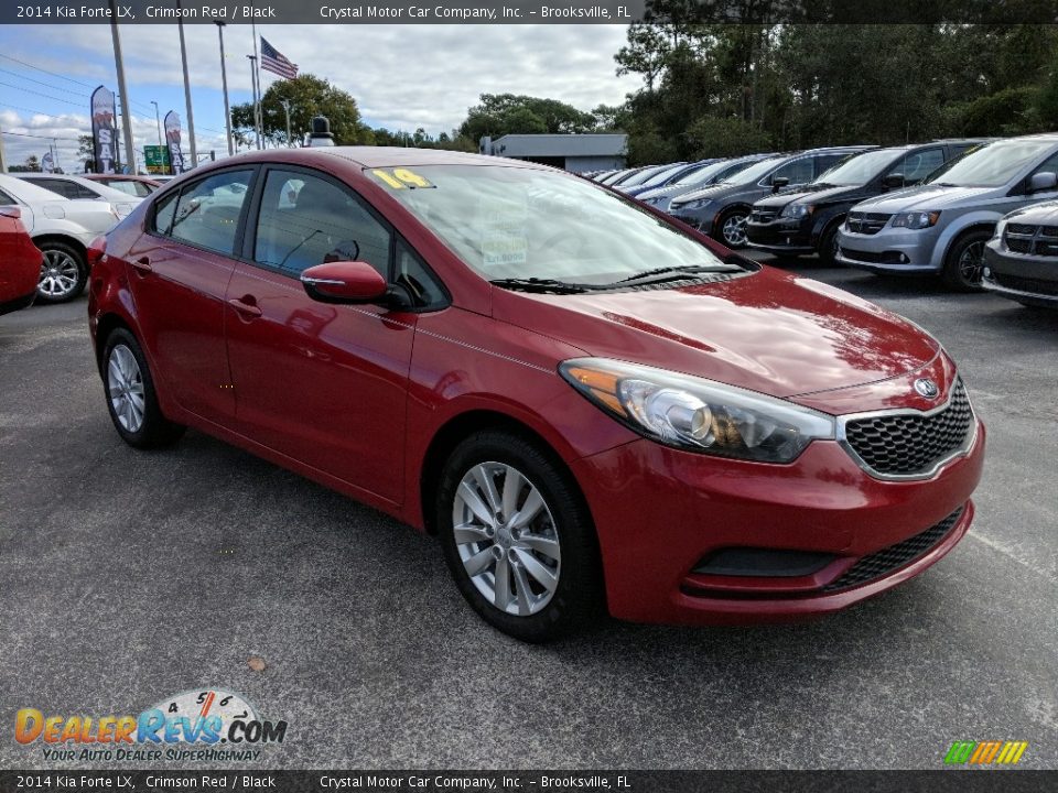 2014 Kia Forte LX Crimson Red / Black Photo #7