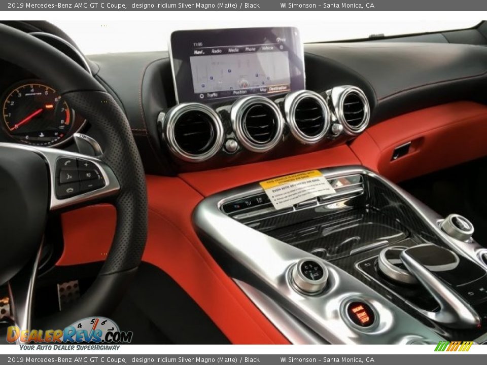 2019 Mercedes-Benz AMG GT C Coupe designo Iridium Silver Magno (Matte) / Black Photo #15