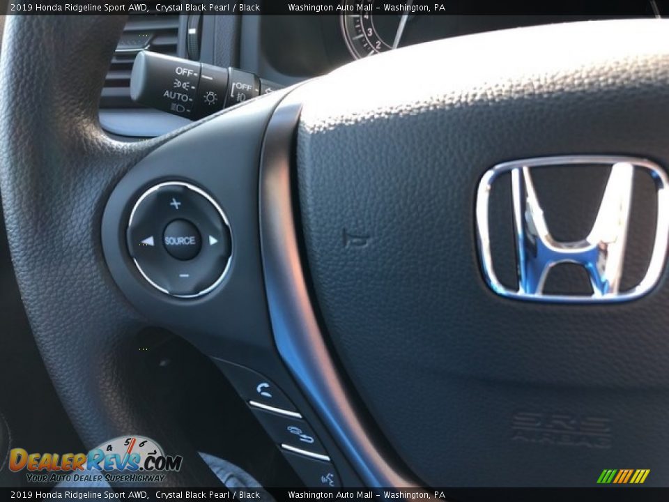2019 Honda Ridgeline Sport AWD Steering Wheel Photo #13
