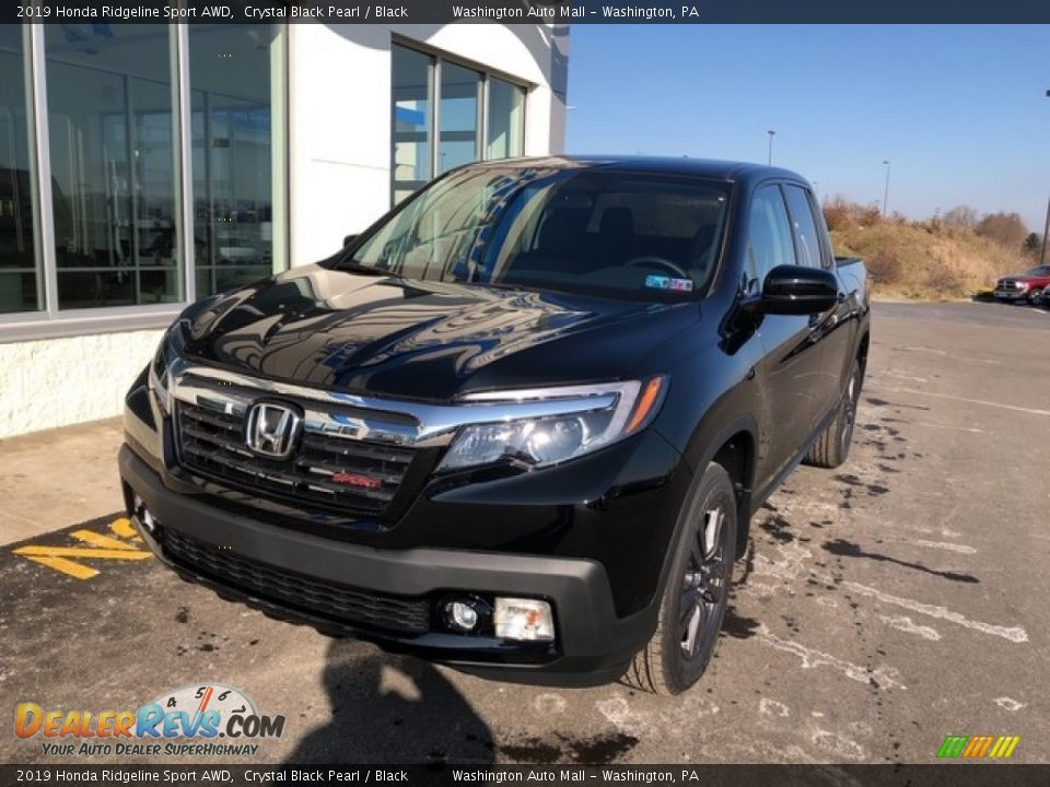 2019 Honda Ridgeline Sport AWD Crystal Black Pearl / Black Photo #26