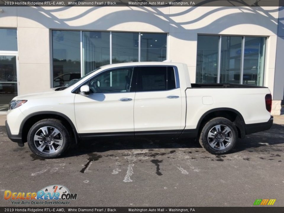 2019 Honda Ridgeline RTL-E AWD White Diamond Pearl / Black Photo #3