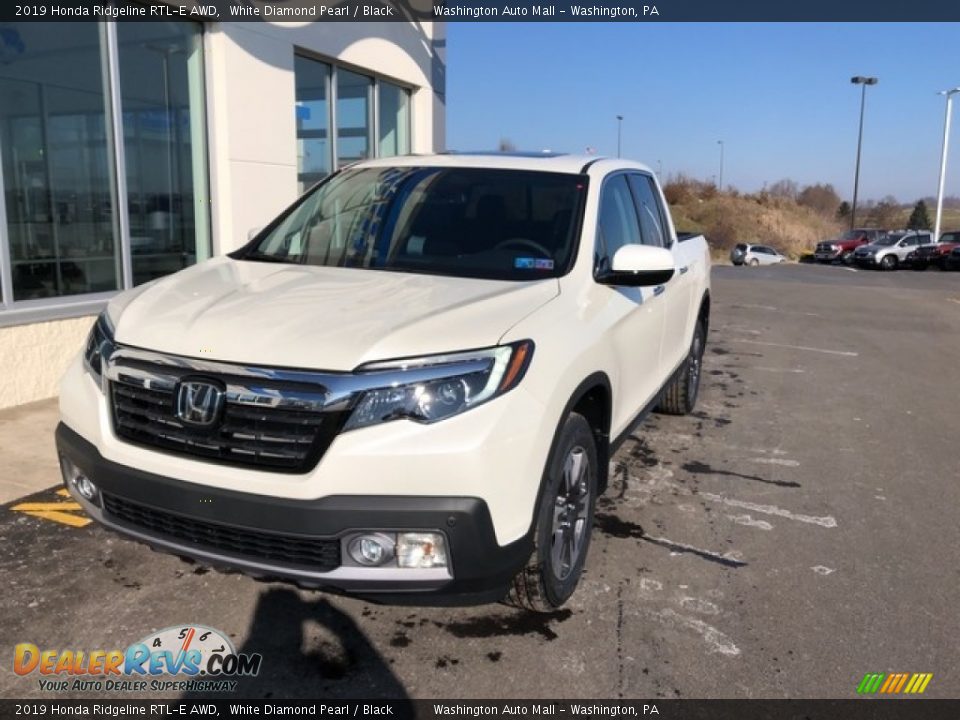 2019 Honda Ridgeline RTL-E AWD White Diamond Pearl / Black Photo #4