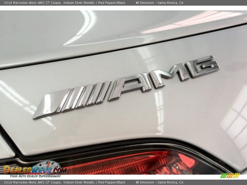 2019 Mercedes-Benz AMG GT Coupe Iridium Silver Metallic / Red Pepper/Black Photo #26