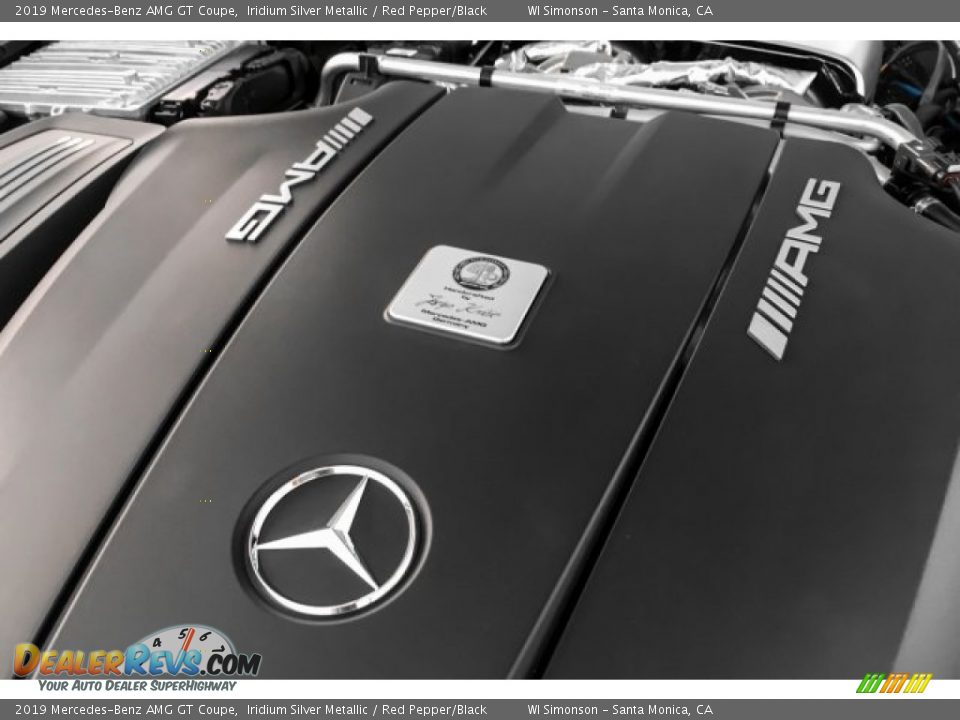2019 Mercedes-Benz AMG GT Coupe Iridium Silver Metallic / Red Pepper/Black Photo #30