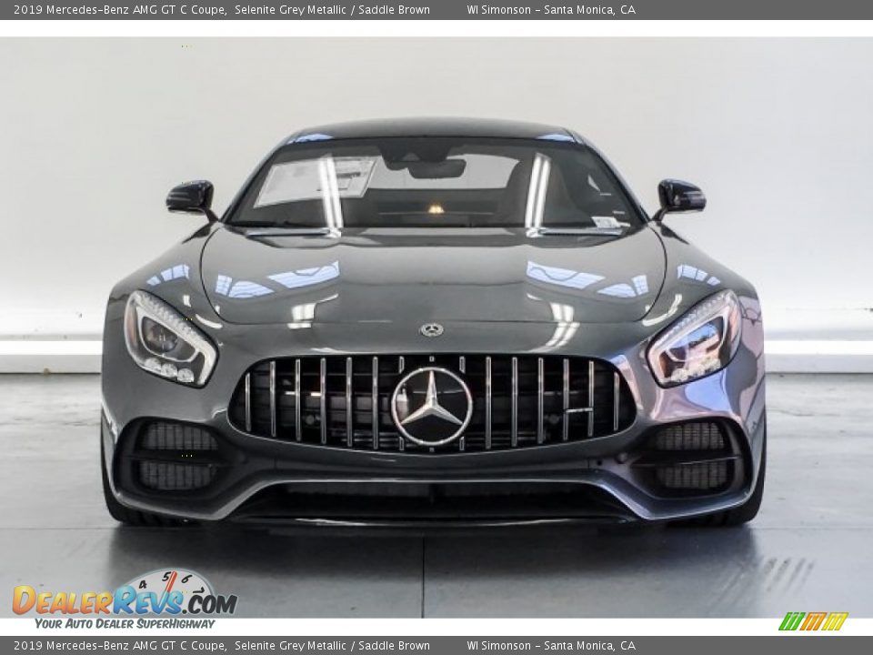 2019 Mercedes-Benz AMG GT C Coupe Selenite Grey Metallic / Saddle Brown Photo #2