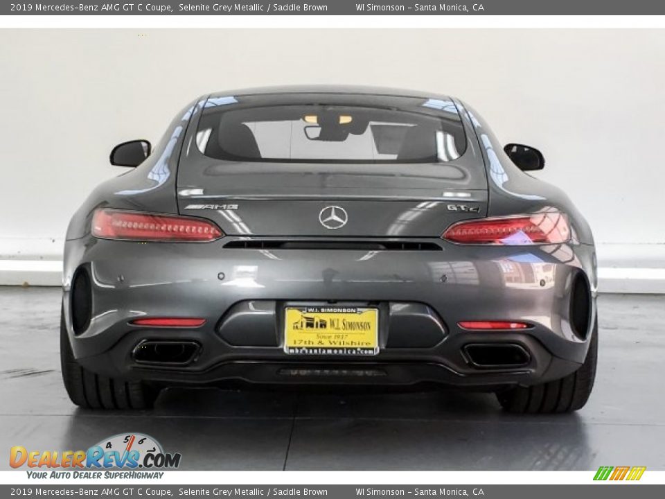 2019 Mercedes-Benz AMG GT C Coupe Selenite Grey Metallic / Saddle Brown Photo #3