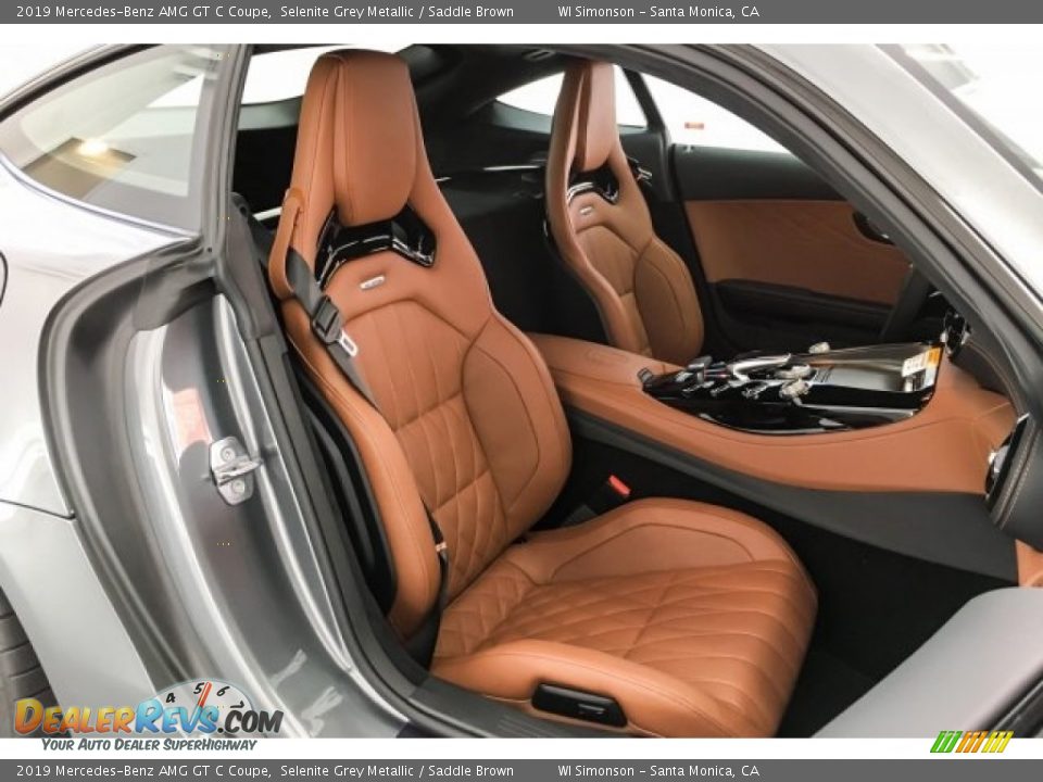Saddle Brown Interior - 2019 Mercedes-Benz AMG GT C Coupe Photo #12