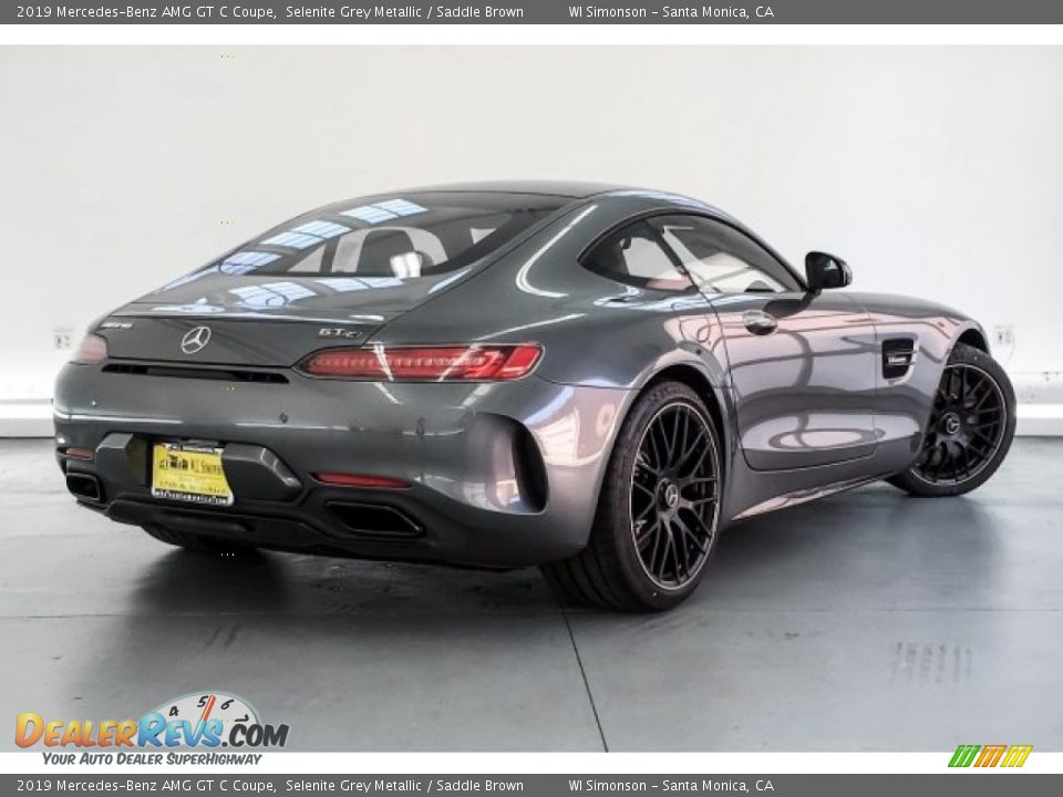 2019 Mercedes-Benz AMG GT C Coupe Selenite Grey Metallic / Saddle Brown Photo #15