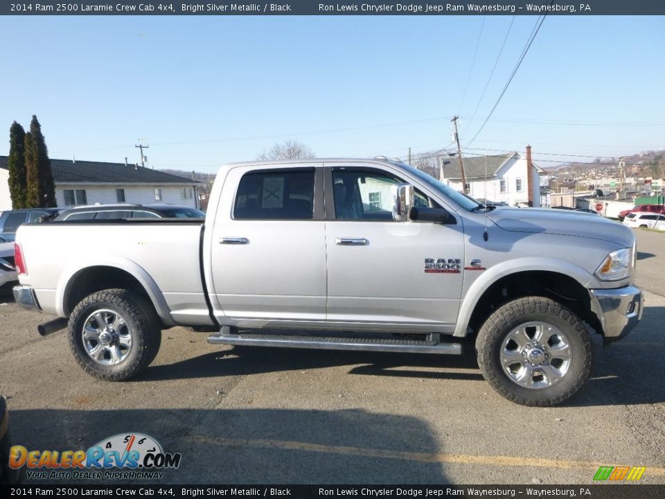 2014 Ram 2500 Laramie Crew Cab 4x4 Bright Silver Metallic / Black Photo #3
