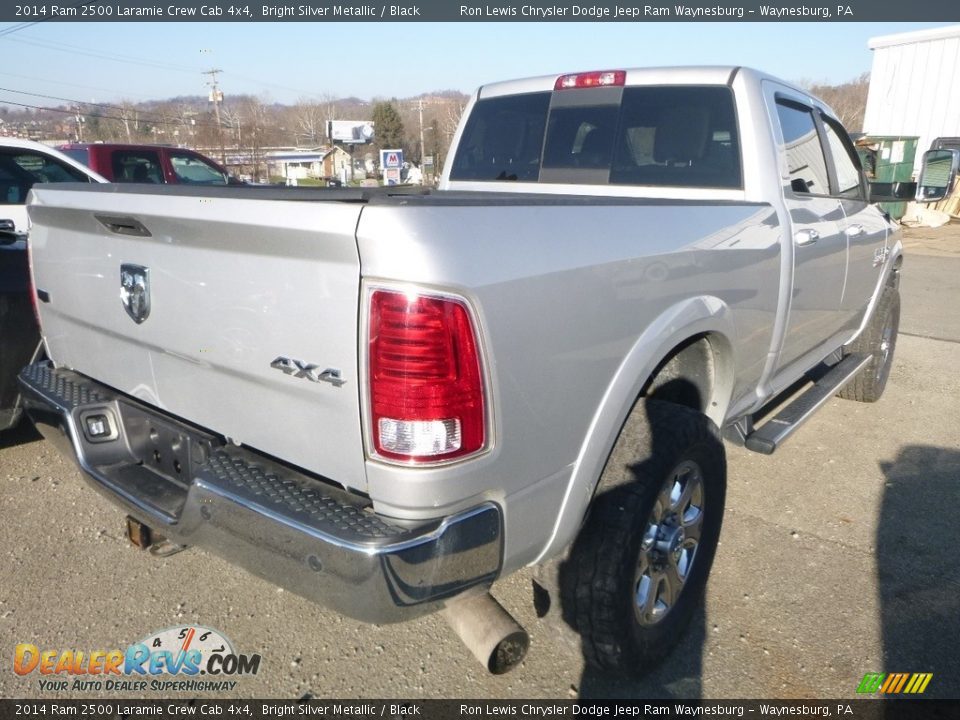 2014 Ram 2500 Laramie Crew Cab 4x4 Bright Silver Metallic / Black Photo #4