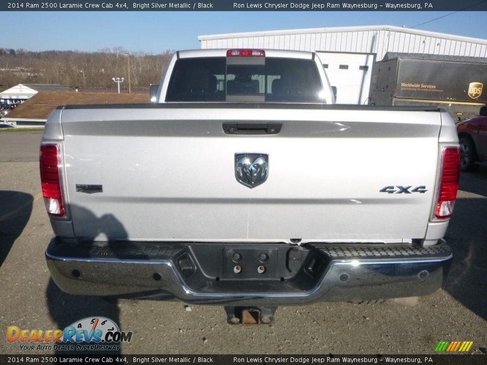 2014 Ram 2500 Laramie Crew Cab 4x4 Bright Silver Metallic / Black Photo #5