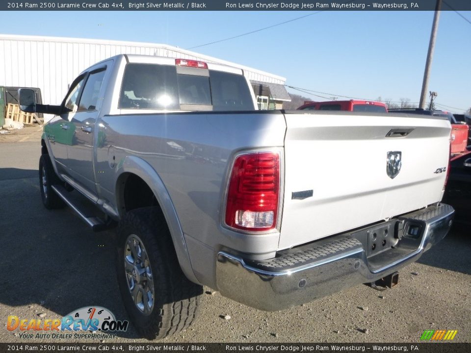 2014 Ram 2500 Laramie Crew Cab 4x4 Bright Silver Metallic / Black Photo #6