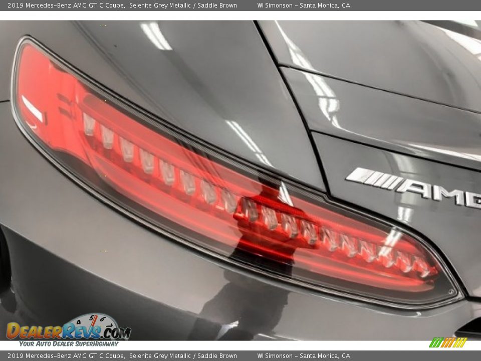 2019 Mercedes-Benz AMG GT C Coupe Selenite Grey Metallic / Saddle Brown Photo #25