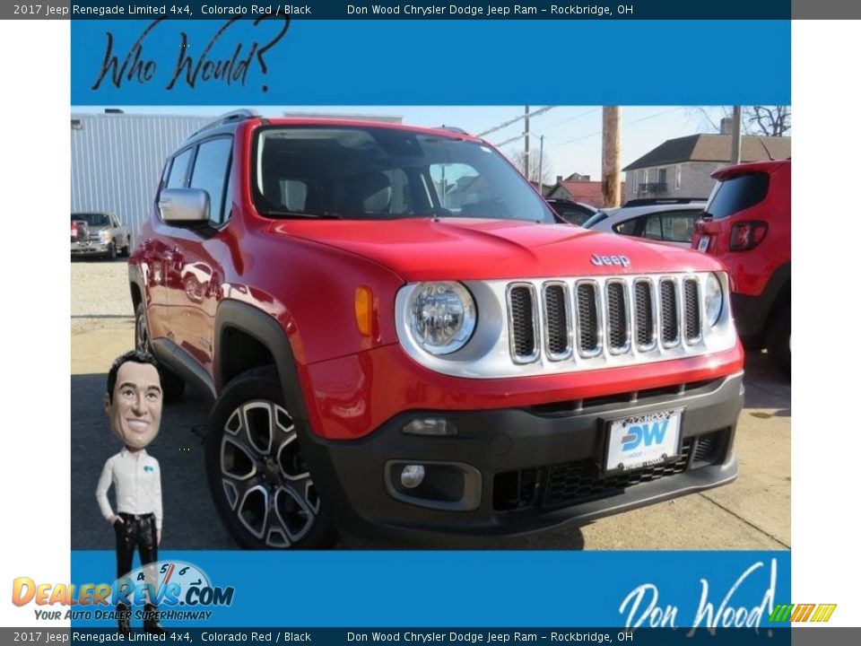 2017 Jeep Renegade Limited 4x4 Colorado Red / Black Photo #1