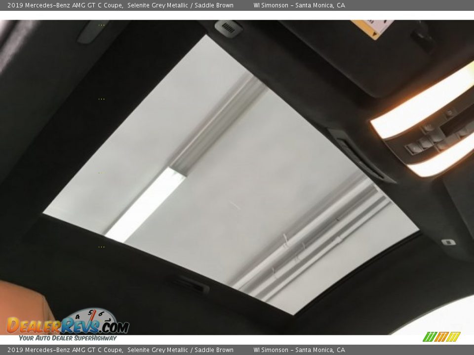 2019 Mercedes-Benz AMG GT C Coupe Selenite Grey Metallic / Saddle Brown Photo #28