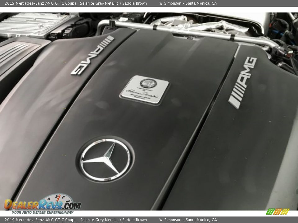 2019 Mercedes-Benz AMG GT C Coupe Selenite Grey Metallic / Saddle Brown Photo #30