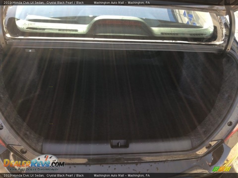 2019 Honda Civic LX Sedan Crystal Black Pearl / Black Photo #7