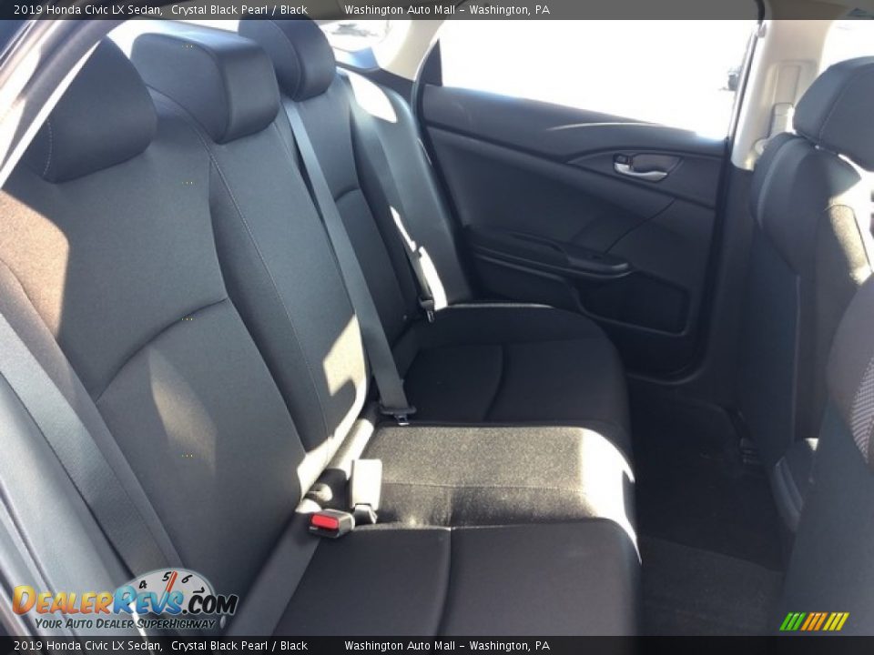 2019 Honda Civic LX Sedan Crystal Black Pearl / Black Photo #8