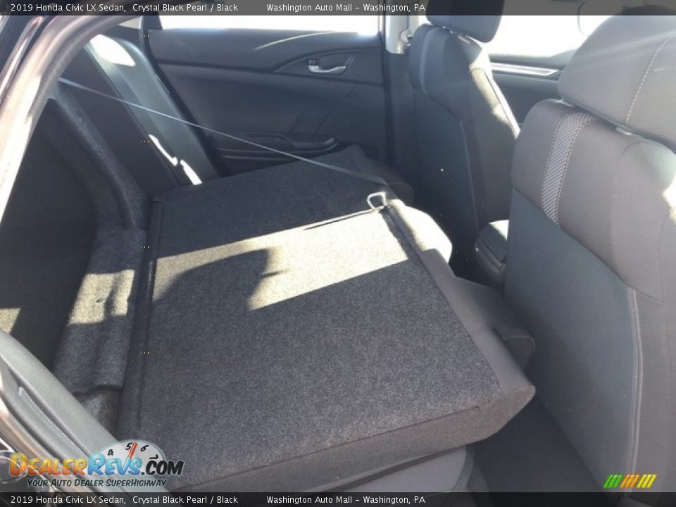 2019 Honda Civic LX Sedan Crystal Black Pearl / Black Photo #9