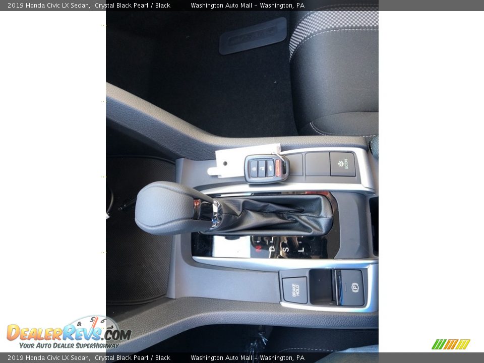 2019 Honda Civic LX Sedan Crystal Black Pearl / Black Photo #20