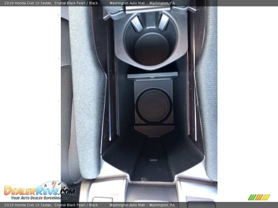 2019 Honda Civic LX Sedan Crystal Black Pearl / Black Photo #21