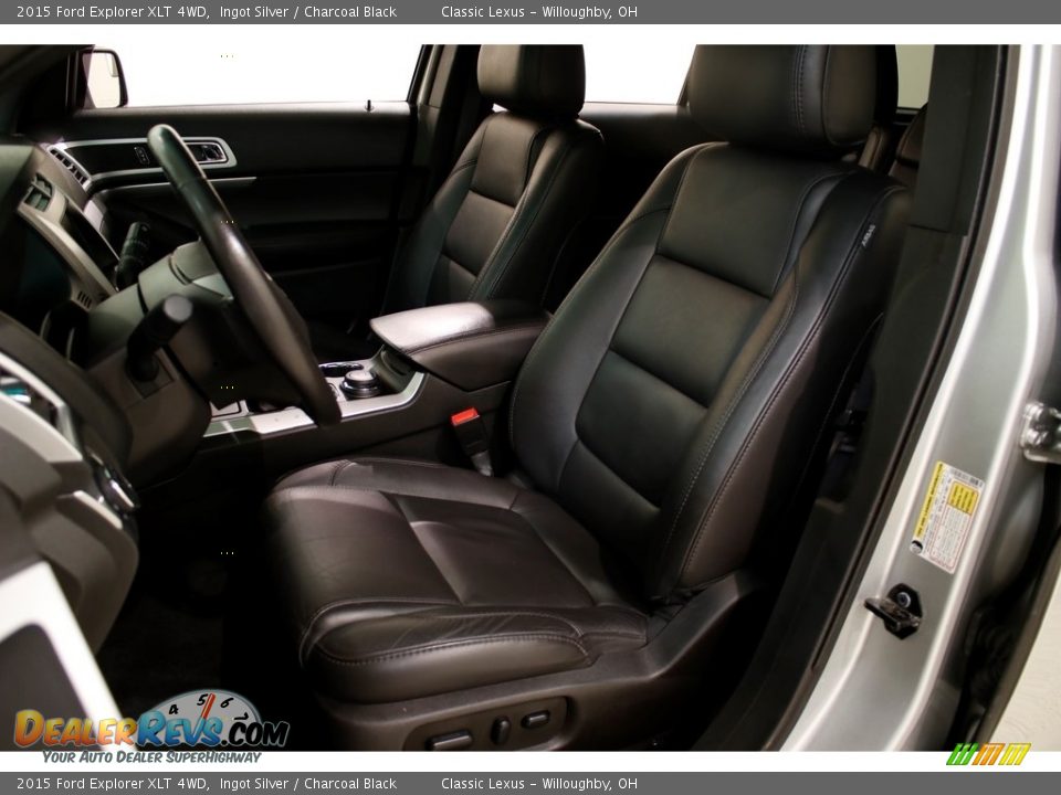 2015 Ford Explorer XLT 4WD Ingot Silver / Charcoal Black Photo #6