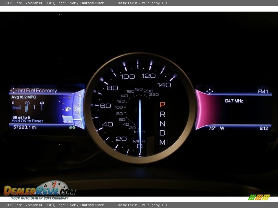 2015 Ford Explorer XLT 4WD Ingot Silver / Charcoal Black Photo #9