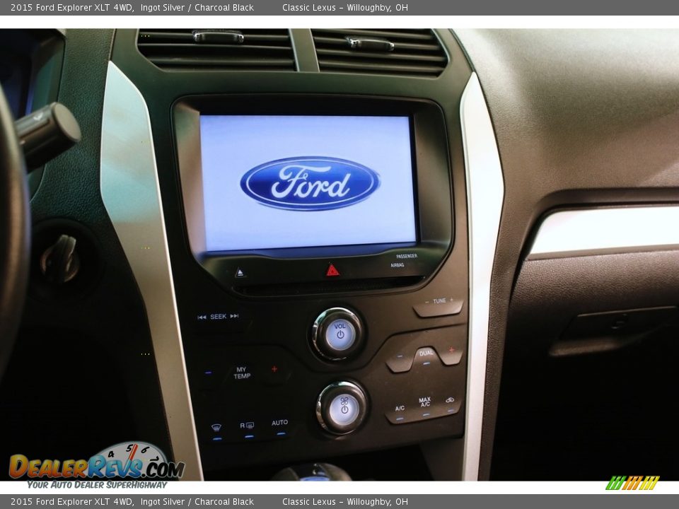 2015 Ford Explorer XLT 4WD Ingot Silver / Charcoal Black Photo #10