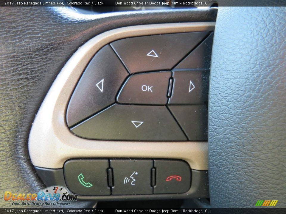2017 Jeep Renegade Limited 4x4 Colorado Red / Black Photo #35