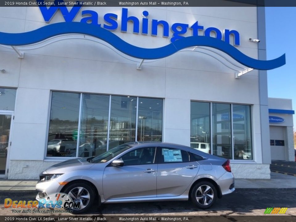 2019 Honda Civic LX Sedan Lunar Silver Metallic / Black Photo #1